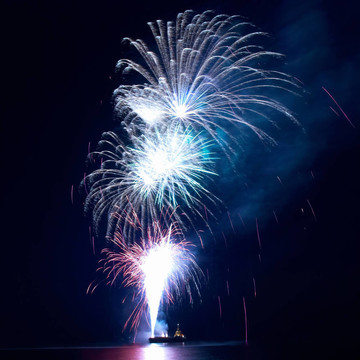 煙花爆竹；敬禮