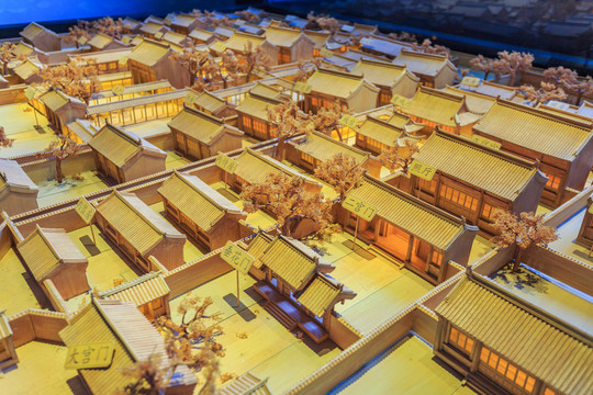 蘇州古建筑群模型