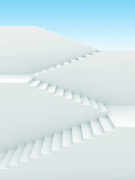 樓上的生長。成功3D概念背景