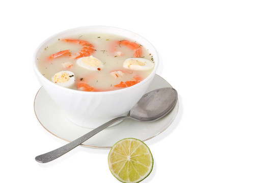 奶油大蝦湯
