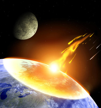 小行星與地球的碰撞