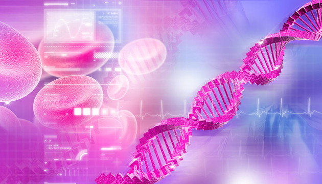 三維彩色背景DNA