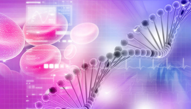三維彩色背景DNA