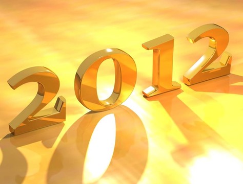 美麗金色新年設計藝術