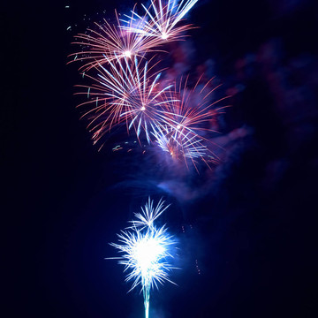煙花爆竹；敬禮