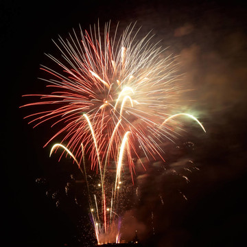 煙花爆竹；敬禮