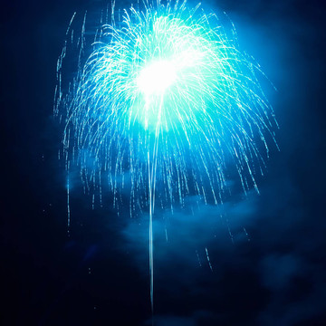 藍(lán)色煙花