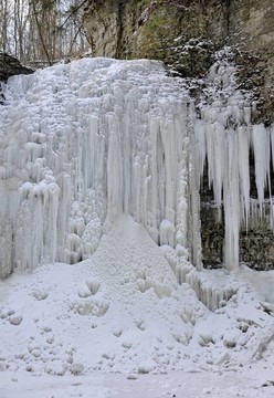 冰冷的Tiffany Falls