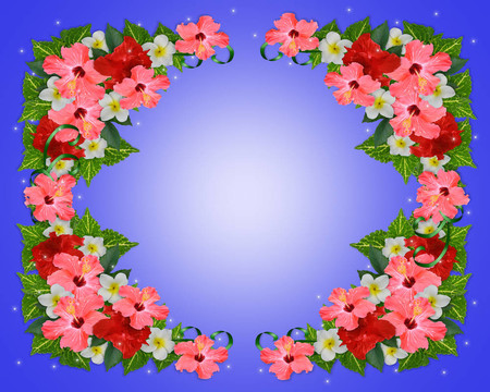 熱帶Flowers背景