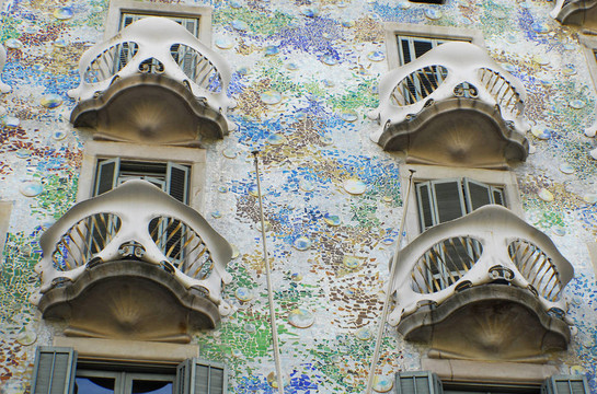 巴特洛公寓的Antoni Gaudi