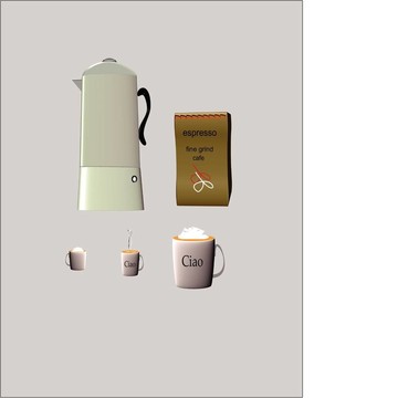 一小杯黑咖啡杯奶油