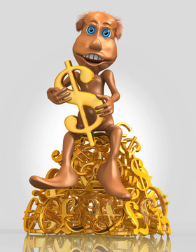 黃金美元符號(hào)3D香椿特征