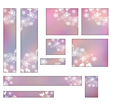 花旗和按鈕集合