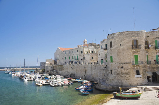 焦維納佐全景。Apulia。