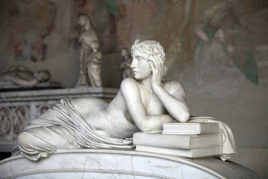 比薩公墓：從Ottaviano Fabrizio Mossotti墓的細節(jié)（1791 - 1863）