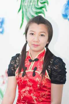 新年快樂(lè)-美麗的亞洲女人