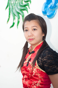 新年快樂(lè)-美麗的亞洲女人