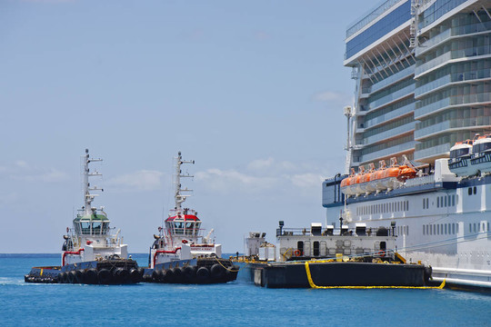 由Cruise Ship Tugboats和駁船