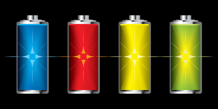 電池充電的閃光
