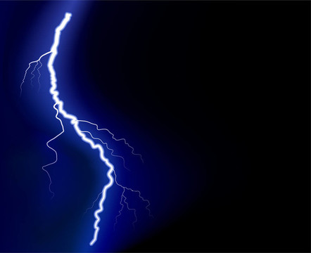 閃電。