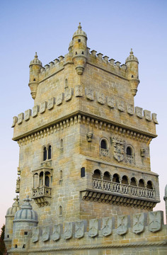 在塔霍河河口的Belen要塞。葡萄牙；Lisbon