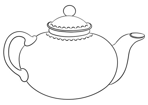 茶壺；輪廓
