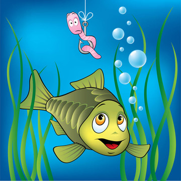 有趣的魚(yú)和蠕蟲(chóng)
