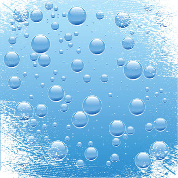 水中氣泡。