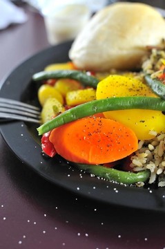 素食套餐特寫