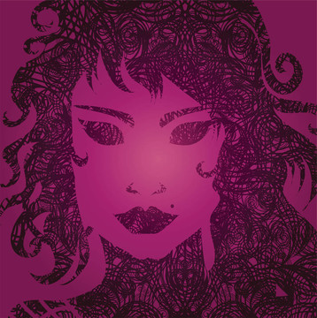 漂亮頭發(fā)的女孩