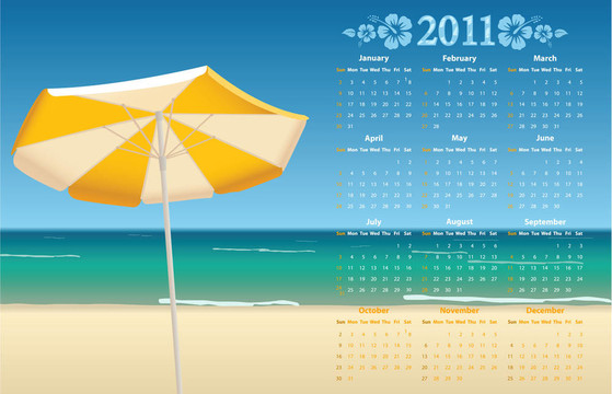 日歷2011與熱帶