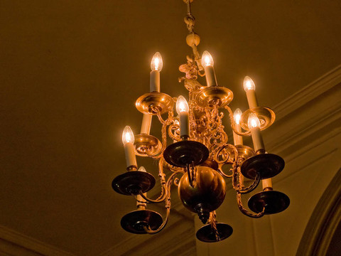 美麗的Crystal Chandelier