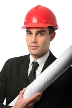 紅色安全帽建筑師