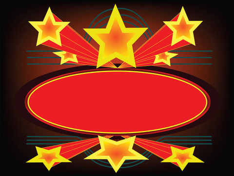 橢圓形的牌