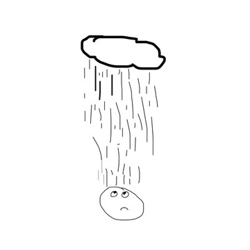 下雨了你