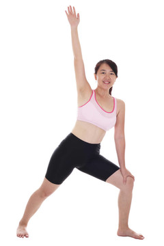 女人做健美操