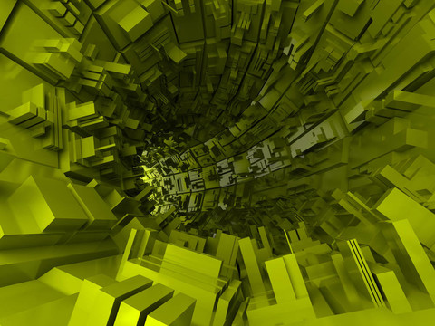 抽象未來背景；3D渲染