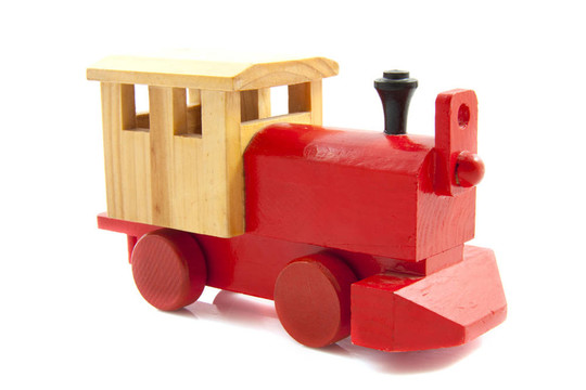 紅色的玩具火車