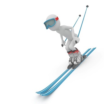3D男子滑雪降坡