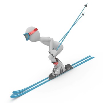 3D男子滑雪降坡