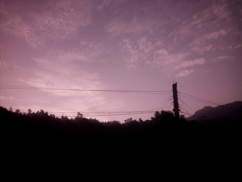 暮色天空