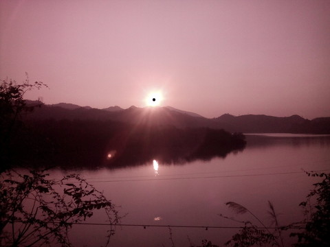 山水夕照