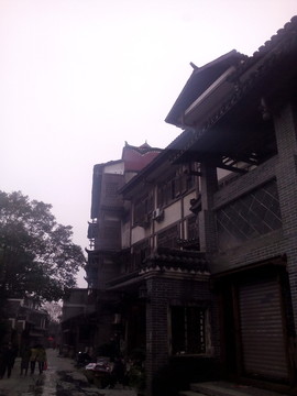 仿古街景