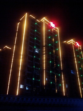 夜色中的建筑
