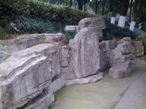 公園奇石造型