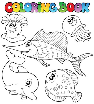 海洋動物著色書2