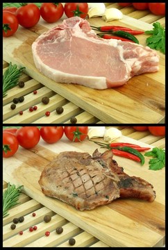 新鮮的肉
