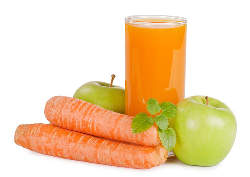 玻璃與carrot juice