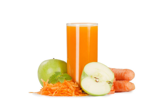 玻璃與carrot juice