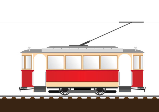復(fù)古電車